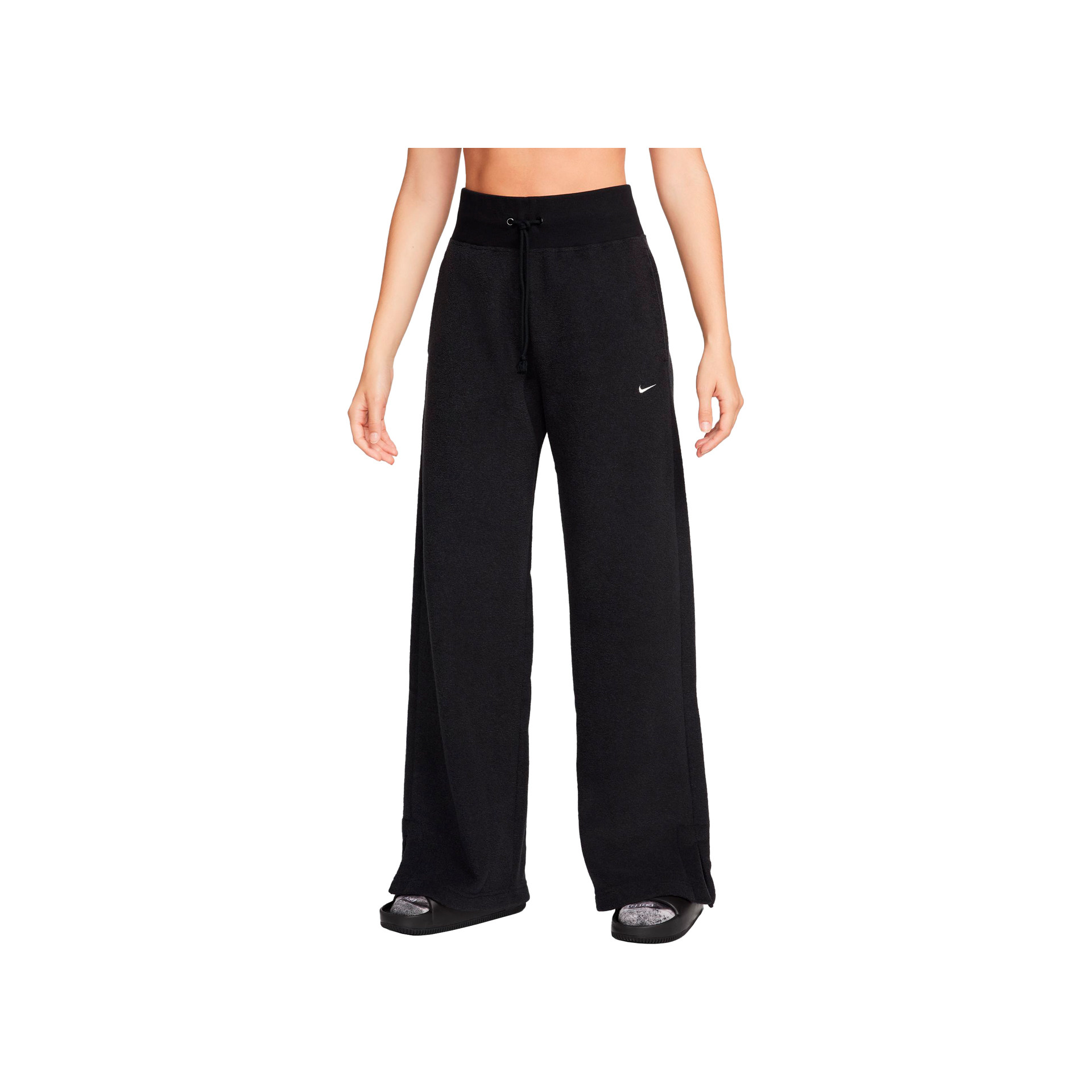 Nike w nsw phnx plsh hr pant wide Pantalón Mujer