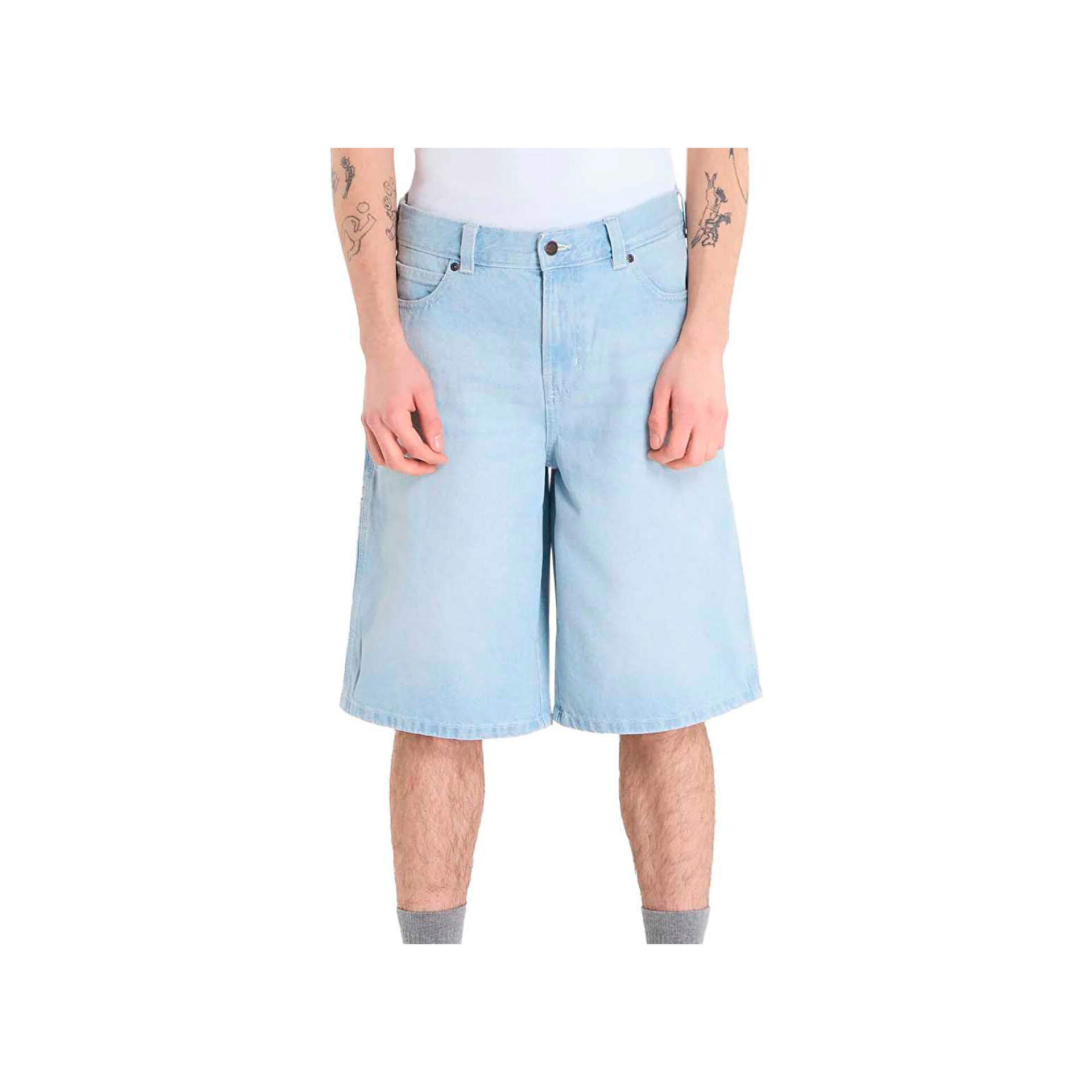 Dickies 958 13 inch loose short jeans fog blue Pantalón Corto Hombre
