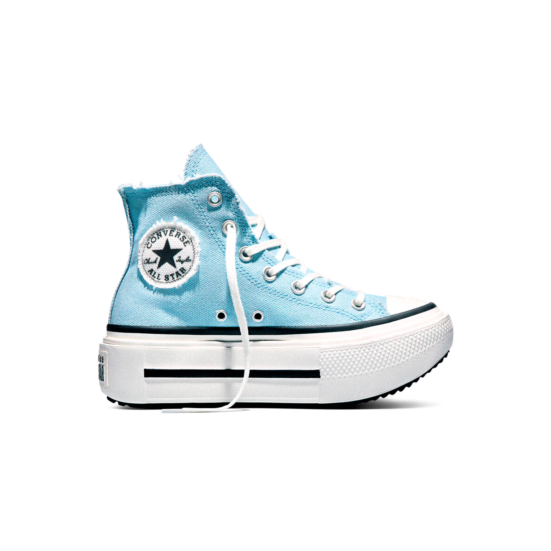 Converse chuck taylor all star lift double stack platform distressed Zapatillas Mujer