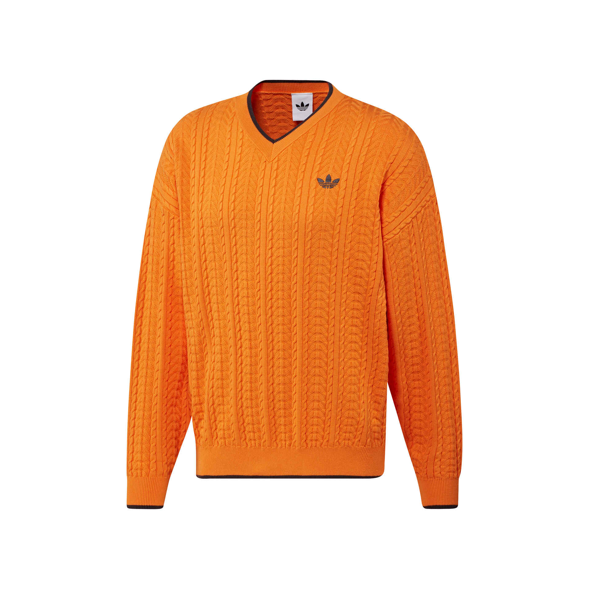 Adidas jersey de punto trenzado con cuello de pico Jersey Hombre