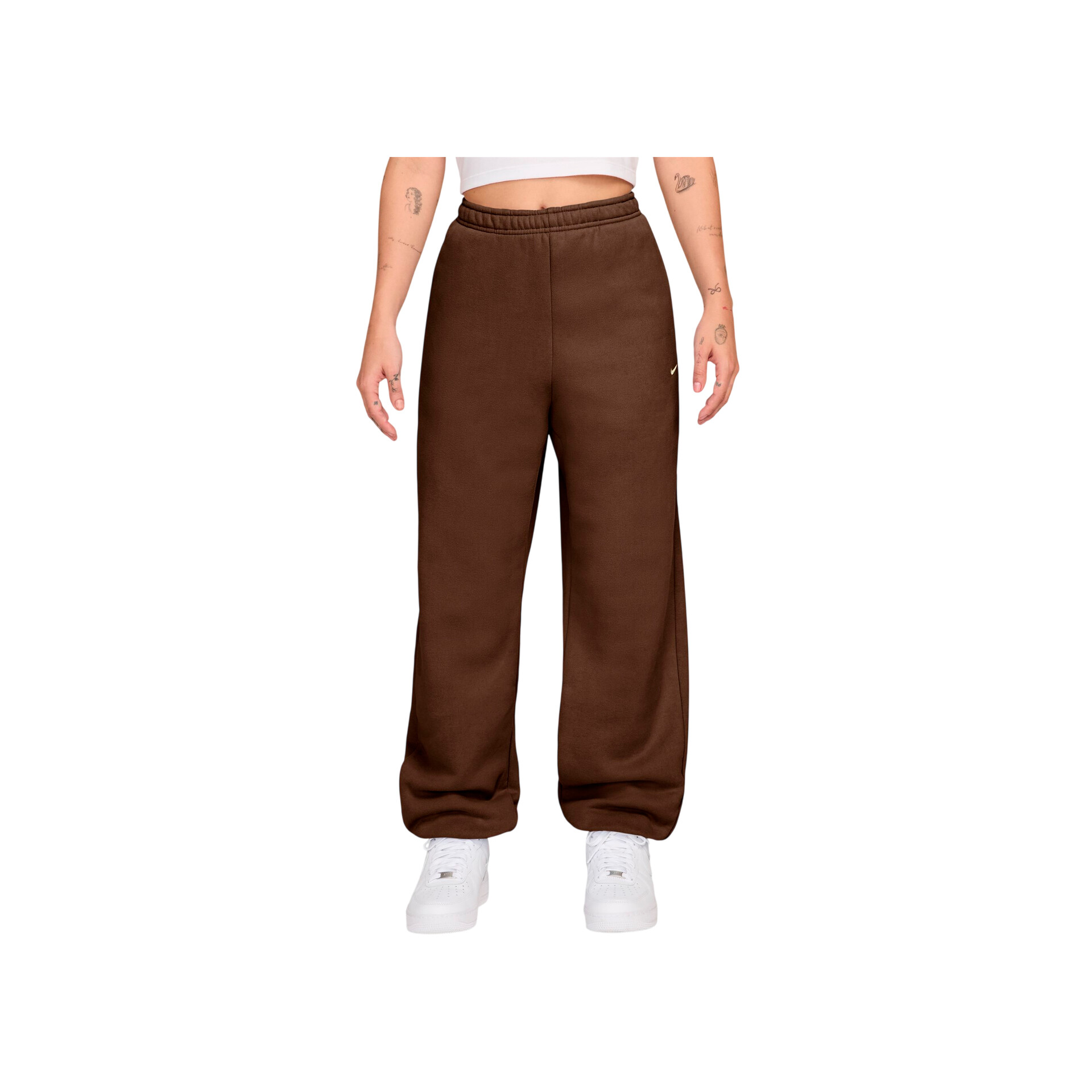 Nike w nk stdo flc mw hr os cff pnt Pantalón Mujer